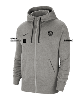 Nike Park 20 Fleece Kapuzenjacke Grau Schwarz F063
