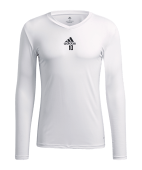 adidas Team Base Top langarm Weiss