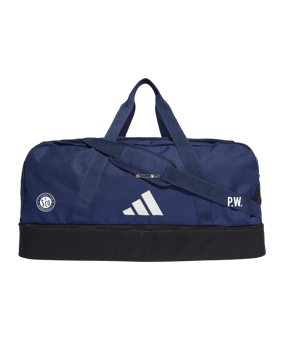 adidas Tiro League Duffel Bag Gr. L Blau Weiss