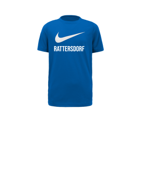 Nike Park 20 Swoosh T-Shirt Kids Blau Weiss F463