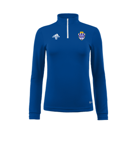 Sweat-shirt à col zippé mi-hauteur adidas Entrada 22 femmes bleu