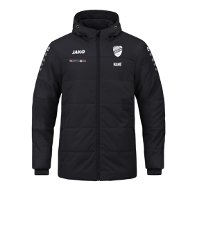JAKO Team Coach Kapuzenjacke Schwarz F800
