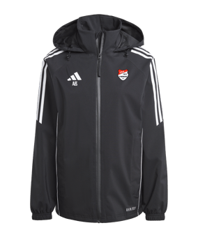 adidas Tiro 24 Regenjacke Damen Schwarz Weiss