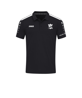 JAKO Power Poloshirt Schwarz Weiss F800