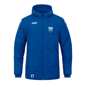 JAKO Team Coach Kapuzenjacke Blau F400