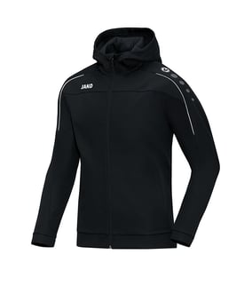 JAKO Classico Kapuzenjacke Kids Schwarz F08 - schwarz