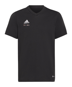 adidas Entrada 22 T-Shirt Kids Schwarz