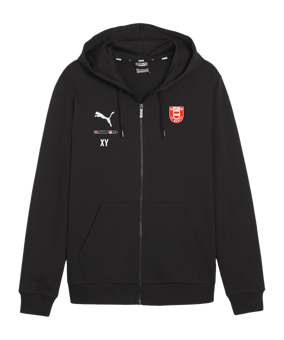 PUMA teamGOAL Casuals Kapuzenjacke Schwarz F03