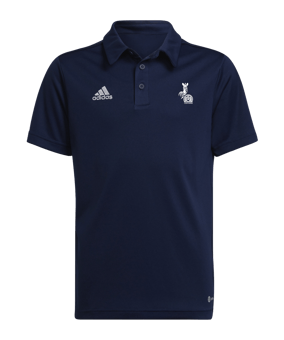 adidas Entrada 22 Poloshirt Kids Dunkelblau Hockey Logo