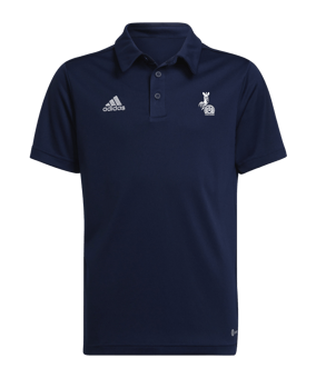 adidas Entrada 22 Poloshirt Kids Dunkelblau Hockey Logo