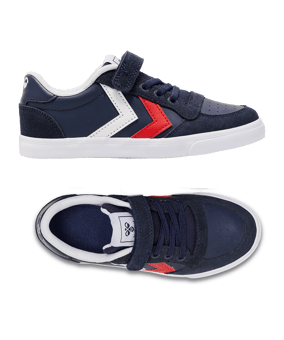 Hummel Slimmer Stadil Leather Low Kids Grau F7666 - grau