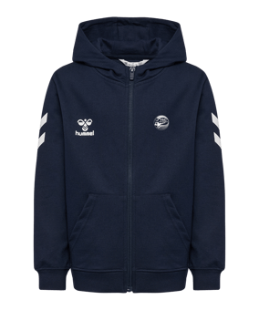 Hummel Go 2.0 Chevron Kapuzenjacke Kids Blau F7026