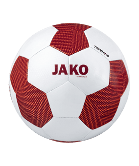 JAKO Striker 2.0 Trainingsball Weiss Rot F702 - weiss
