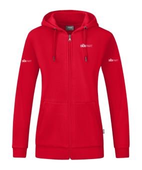 JAKO Organic Kapuzenjacke Damen Rot F100