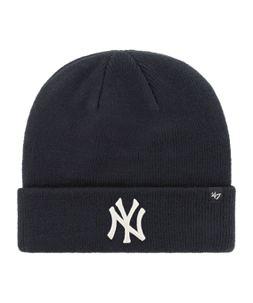 47 Brand MLB New York Yankees Raised '47 CUFF KNIT Beanie Bleu - bleu