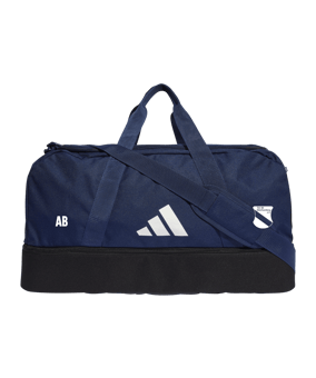adidas Tiro League Duffel Bag Gr. M Blau Weiss