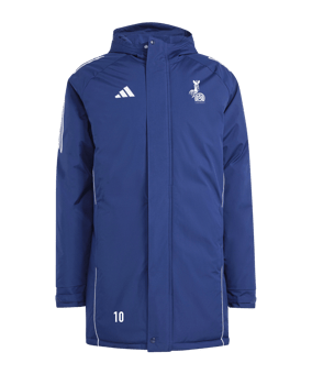 adidas Tiro 24 Kapuzenjacke Blau Weiss Hockey Logo