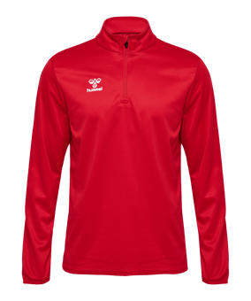 Hummel Essential Half-Zip Sweatshirt Kids Rot F3062 - rot