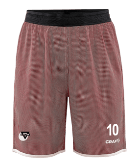 Craft Progress Reversible Basket Short Damen Rot F430900