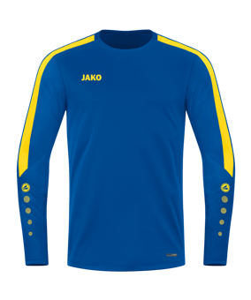 JAKO Power Sweatshirt Kids Blau Gelb F404 - blau