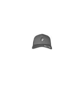 Merch 5 Panel Retro Trucker Cap Charcoal | logo4c
