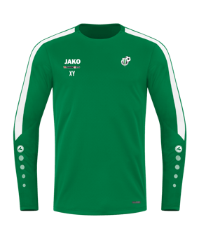 JAKO Power Sweatshirt Grün Weiss F200