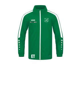 JAKO Power Allwetterjacke Kids Grün Weiss F200