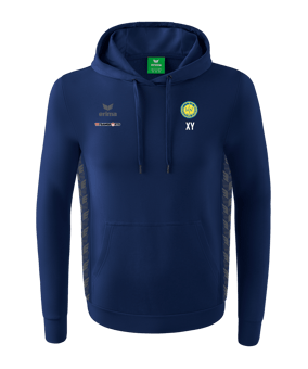 Erima Team Essential Hoody Dunkelblau Grau