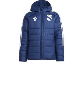 adidas Tiro 24 Winterjacke Kids Blau Weiss