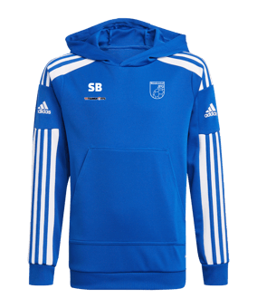 adidas Squadra 21 Hoody Kids Blau Weiss