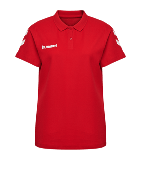 Hummel Cotton Poloshirt Damen Rot F3062 - rot