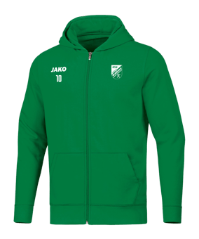 JAKO Base Kapuzenjacke Kids Grün F06