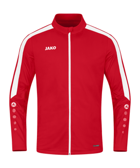 JAKO Power Polyesterjacke Kids Rot Weiss F100 - rot