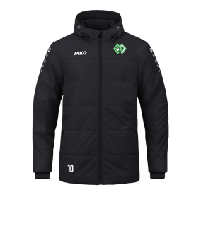 JAKO Team Coach Kapuzenjacke Schwarz F800