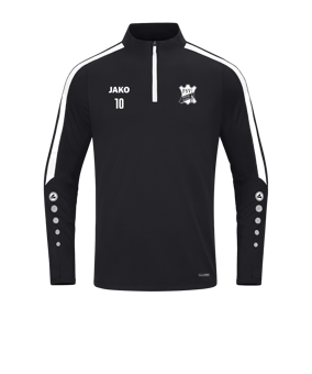 JAKO Power Sweatshirt Schwarz Weiss F800