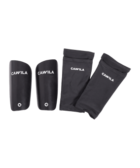 Cawila GEAR SHIN GUARDS CLASSIC mit Sleeve - schwarz