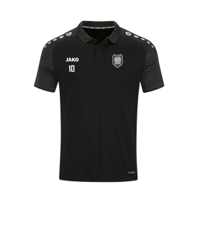 JAKO Performance Polo Kids Schwarz Grau F804