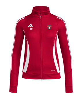 adidas Tiro 24 Trainingsjacke Damen Rot Weiss