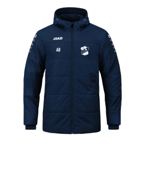 JAKO Team Coach Kapuzenjacke Blau F900