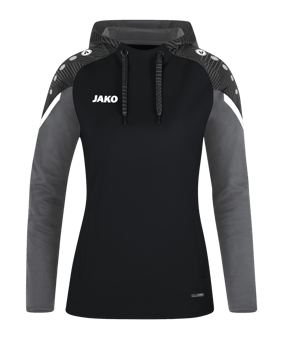 JAKO Performance Hoody Damen Schwarz Grau F804 - schwarz