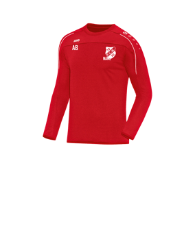 JAKO Classico Sweatshirt Kids Rot Weiss F01