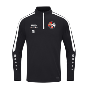 JAKO Power Sweatshirt Schwarz Weiss F800