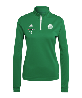 adidas Entrada 22 HalfZip Sweatshirt Damen Grün
