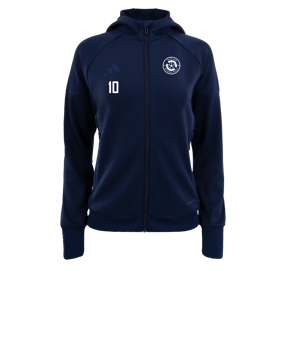 adidas Tiro 25 Travel Kapuzenjacke Damen Blau