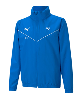 PUMA teamRISE Allwetterjacke Kids Blau F02