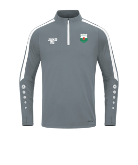 JAKO Power Sweatshirt Grau Weiss F840