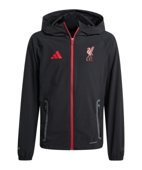 adidas FC Liverpool Tiro 25 Competition Jacke Kids Schwarz - schwarz