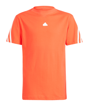 adidas Future Icons 3-Stripes T-Shirt Kids Rot - rot