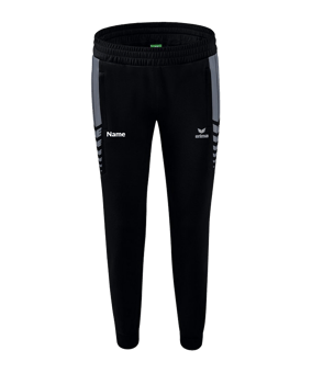 Erima Six Wings Worker Hose Damen Schwarz Grau