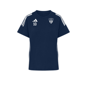adidas Tiro 24 T-Shirt Damen Blau Weiss